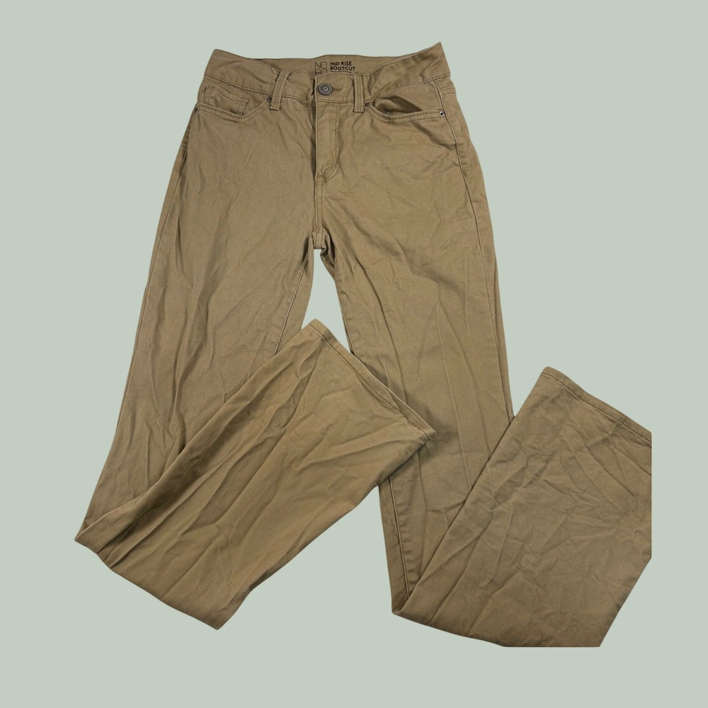 NOBO midrise bootcut khaki tan jeans Y2K utility granola earthy gorpcore country